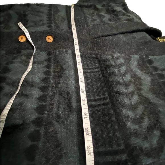 Tejidos Ruminahui Men's Button Cardigan 100% Wool Sweater Lama Pattern M/L - Picture 8 of 10